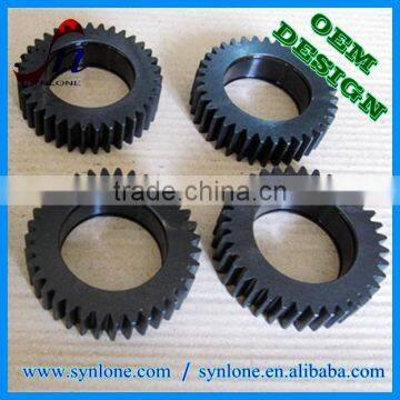 Customized Forged Blacking Surface Carbon Steel Ring Gear photo-3
