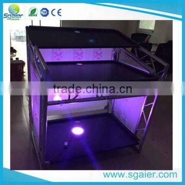 Restaurant portable modern light up led bar counter dj table