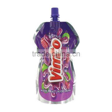 fruit juice spout pouch with spout, beverage spout pouch ,customized print