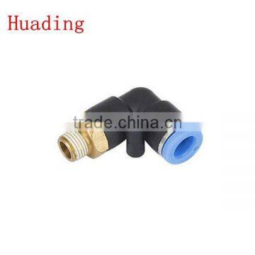 male threaded plastic tube fitting, male elbow ,compact one -touch tube fitting , push in tube fitting