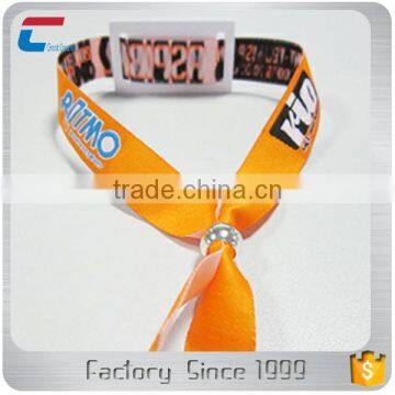 2017 HF 13.56mhz Fabric Woven Event Rfid Wristbands for Events photo-5