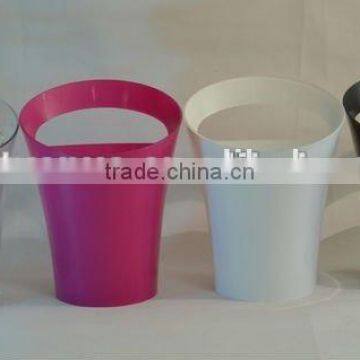 plastic beer ice bucket with handle for bar