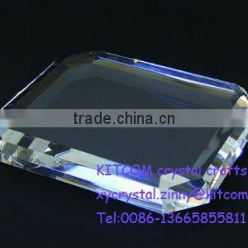 rectangle crystal blank paperweight