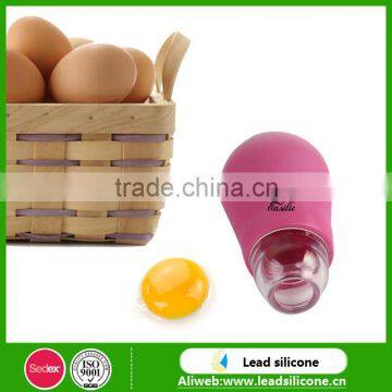 Food grade kitchen Gadget Silicone Divider Filter Tool Egg Yolk White Suction Separator