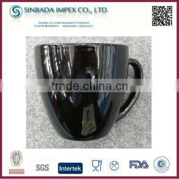 Ceramic Black Flower Pots With Handle Wholesale