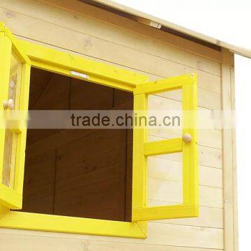 Large Wooden Painted Cubby House Furniture With Slide photo-6