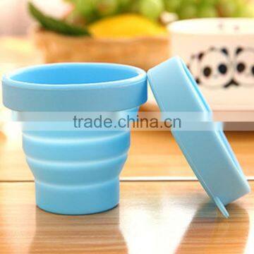 2015 Hot Sell Customized Silicone Coffee Foldable Cup/Easy Carry Silicone Folding Cup photo-4