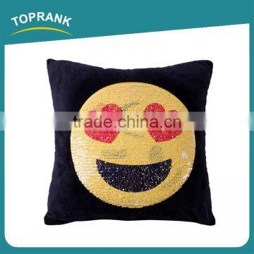 Toprank Fashion New DIY Emoji Mermaid Sequin Throw Pillow Color Changing Magic Mermaid Reversible Sequin Pillow photo-4