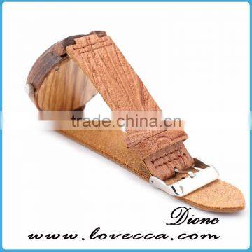 Stylish Custom Logo Women Japan Movement Wood Watch Face photo-2