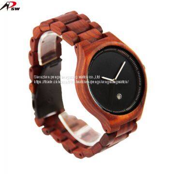 Wood and Mental 100% Man's Quartz Natural Wooden Watch photo-2