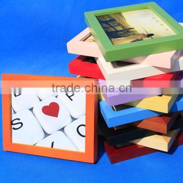 Promotion Colorful Solid Wood Photo Frame Table for Home Decoration photo-2