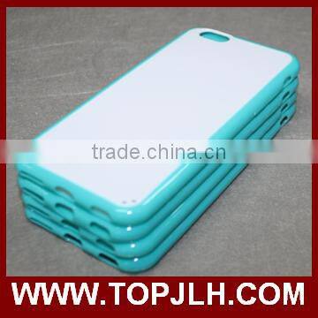 White PC Case With TPU Edge uv Printing Phone Case for Iphone 6