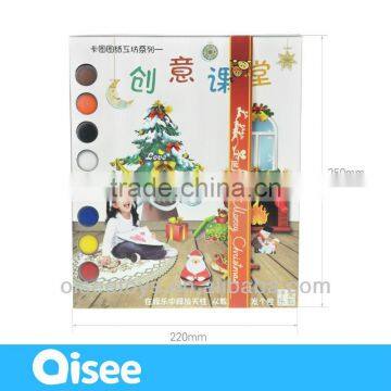 Merry christmas newest paper gift painting diy cardboard toy