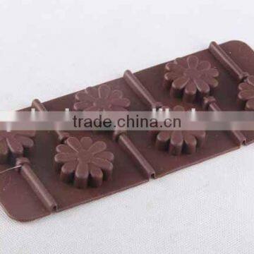 Lollipop design silicone ice cube mold creative silicone ice cube tray/chocolate mold