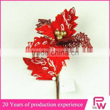 wholesale christmas decorations artificial flower bush for christmas market