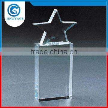 Jingyage Over 15 years experience custom packing 1st star crystal award crystal business star award crystal rising star