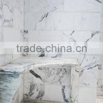 Exceptional quality modern home design natural stone white marble tiles in china