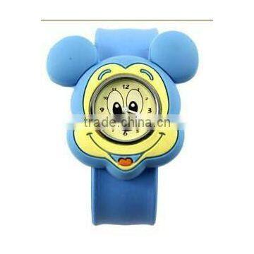 silicon Mickey watches for child silicon slap watches