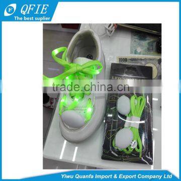Yiwu Hot Selling Fashion Cheap LED Luminous Shoelaces for Party