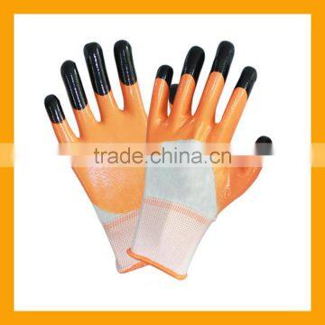 High Quality Double Dipped Smooth Nitrile Oil Proof Work Gloves photo-2