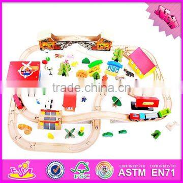 2017 Most Popular Funny Activity Toys Kids Wooden Toy Train Sets W04C068 photo-4