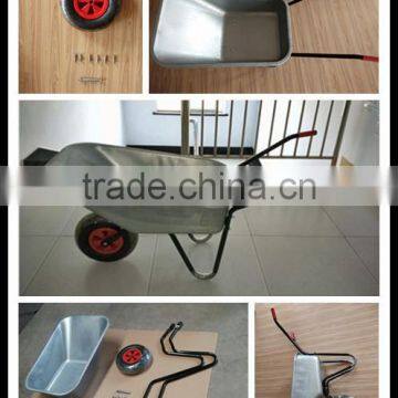 Single Wheel Galvanise Tray Building Construction Wheelbarrow Wb6080 photo-3