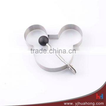 Food grade Mickey shaped stainless steel egg ring pancake mould (HEM-12)