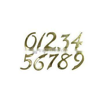10" Solid Brass House Numbers