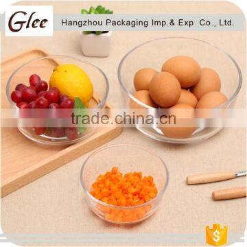 Popular Fashional Pretty Wholesale Clear Streak Glass Bowl Sala Glass Bowl For Fruit And Soup photo-2