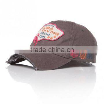 Washed Baseball Caps With Embroidery Logo