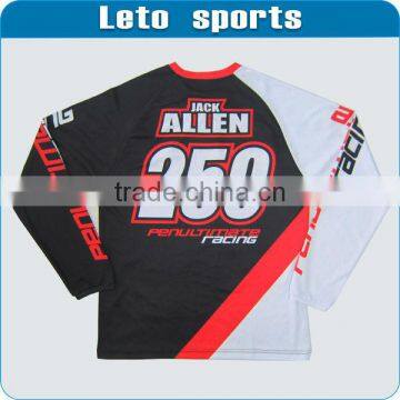 custom long sleeve jersey sublimated t shirt V neck