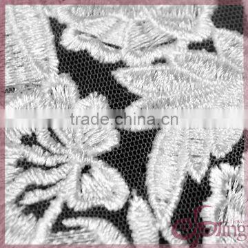 New Arrival Fringe Fabric With Flower Mofif in Slant Stripe photo-6