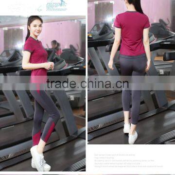 Wholesale Clothing Apparel OEM Spandex+nylon Sports Wears Sets for Women 2016 photo-4