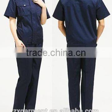 2016 OEM Wholesale Unisexs Garage Overall Uniform Short Sleeve Workwear photo-3