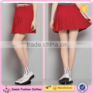 2015 New Fashion Petite Box Pleat Flippy Skirt