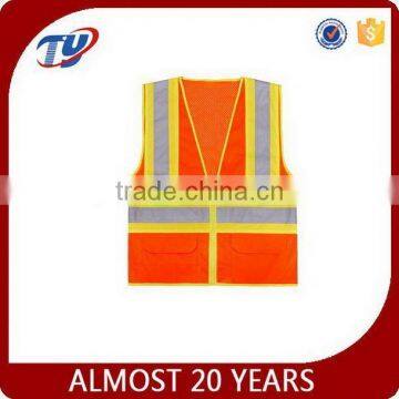 2017 cheapest Reflective safety vest fluorescent orange yellow lime green