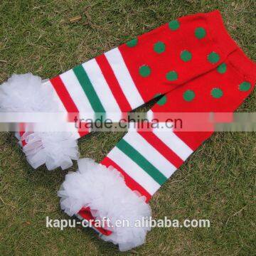 Wholesale Baby Chiffon Ruffle Leg Warmers Electric Leopard Printed Leg Warmers photo-6