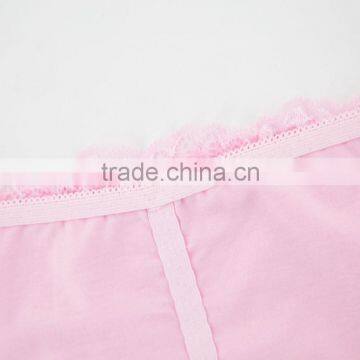 Pink 95% Cotton 5% Spandex With Lace Sexy Fancy Woman Underwear photo-6