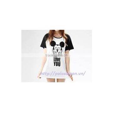 Women t Shirt, 3/4 Sleeve Raglan Baseball, Screen Printing photo-2