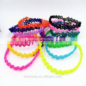 2015 Latest Wedding Elastic Tattoo Choker Diy Necklace Ops Chain Bracelet photo-2