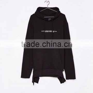 Sweatshirt With Custom Printed Slogan And Hood Mens Pullover Hip Hop Style Sweatshirt 70% Cotton 30% Polyester Main Fabric Hoody photo-6