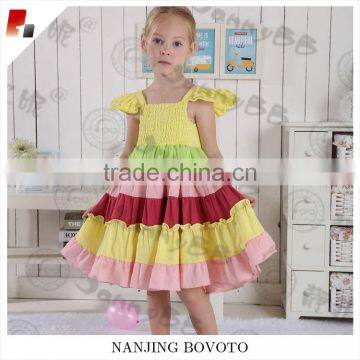 boutique wholesale girl rainbow dresses