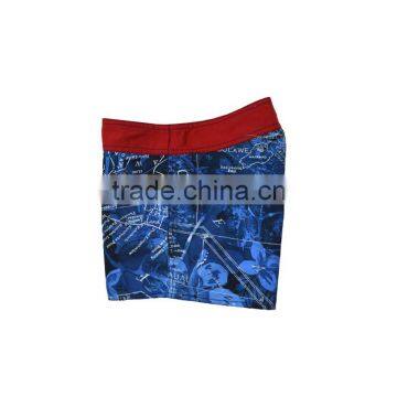 Fashion Side Pockets Denim Printed Board Shorts Denim Dye Shorts photo-3