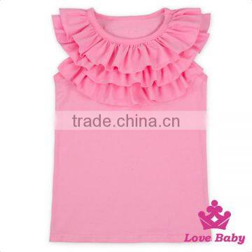 66TQZ478 Lovebaby Neck Ruffle Vest With Floral Shorts Clothes Set Hot Summer Fashion Outfit Newborn Baby Girls Clothes photo-2