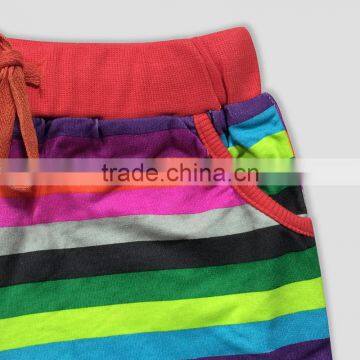 S60725B Summer Casual Stripe Shorts Children Clothes Cotton For Baby Girls photo-4