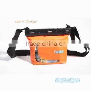 Premium Waterproof Large Pouch With Waist/shoulder Strap~Swimming Diving Clear Big-Bags PVC~Accept Custom photo-2