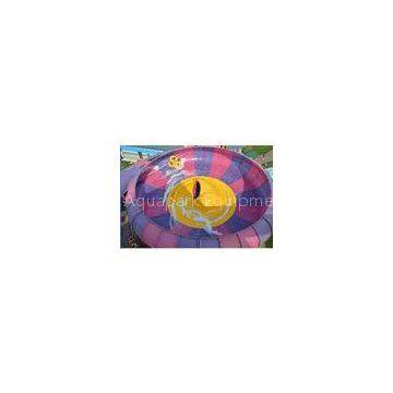 Plastic Space Bowl Water Slide , Fiberglass Water Slides / Commercial Water Playground