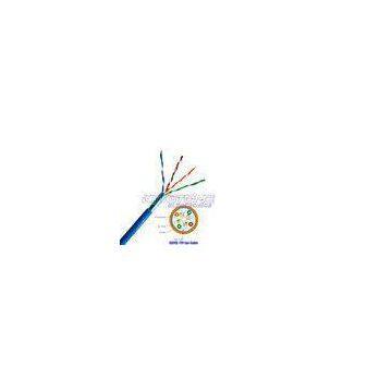 FTP CAT5E 4PR Solid Bare Copper Network Cable , PET Foil Standard Lan Cables