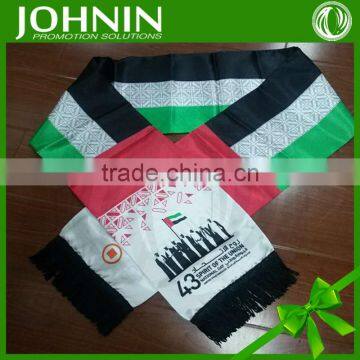 Fast shipping OEM and free AZO high quality UAE Satin scarf