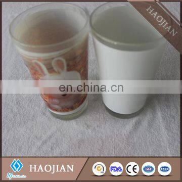 16oz glass mug V shape with sublimation coating